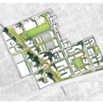A demonstration concept plan for the Corso Italia District Secondary Plan, from Somerset Street West on the north to the Queensway on the south, and from Breezehill Avenue in the west to Booth Street in the east. (City of Ottawa)