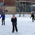 The flooded skating rink in Plouffe Park, south of the Plant Recreation Centre, is attracting many Centretown residents for safe outdoor exercise. The P4X coalition wants to ensure the expanded park now being planned by the City of Ottawa will have sufficient recreation space for both the current and the expected 21,000 new residents in this area. Charles Akben-Marchand/The BUZZ