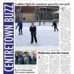 Front page of the January 2022 issue of the Centretown BUZZ.