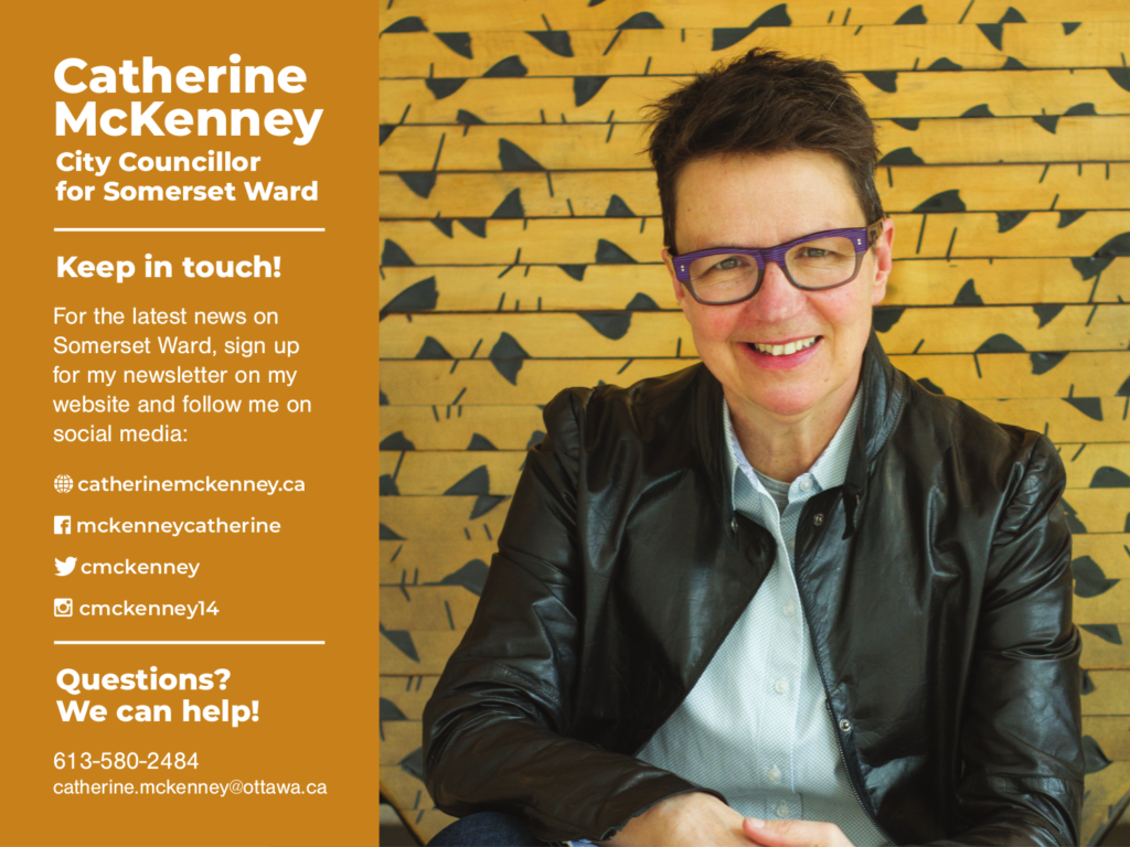 Councillor Catherine McKenney advertisement