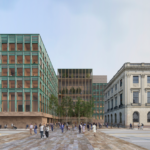 The winning design for the fourth side of the Parliamentary precinct by Team Zeidler/Chipperfield features a “People’s Square” linking to the Parliamentary Lawn. (Public Services and Procurement Canada)