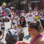 This summer’s Pride Parade was as much a family fun-time and an advertisement for corporations as a recognition of Pride. (Stephen Thirlwall/The BUZZ)
