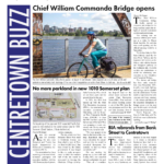 The front page of the August 2023 edition of the Centretown BUZZ.