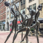 The sculpture Joy is back on Sparks Street, repaired after it was vandalized in January. (Alayne McGregor/The BUZZ)