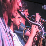 The horn section of Snarky Puppy at the 2023 Ottawa Jazz Festival. (Stephen Thirlwall/The BUZZ)