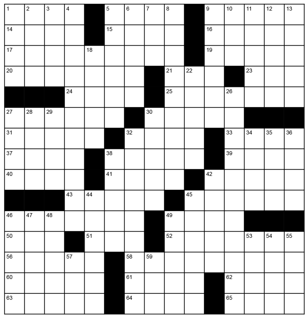 The "Take me to your leader" crossword by Cassandra Morton.