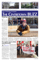 The front page of the March 2024 issue of the Centretown BUZZ.