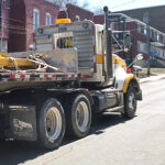 Large trucks rumbling through the residential area on Booth Street over to LeBreton Flats have been a problem for years. (Martha Musgrove/The BUZZ)
