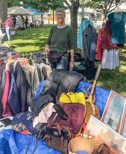A wide variety of goods for sale at the 2023 Minto Park Sale. (Ariel Troster)